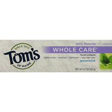 Tom du Maine Whole soins Fluoride Toothpaste Spearmint, 4.7 Ounce, 2 Count