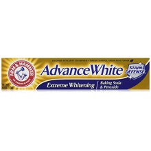 ARM &amp; HAMMER Advance Blanc bicarbonate de soude et de peroxyde Dentifrice, Extreme Whitening 4,3 oz (Pack de 3)