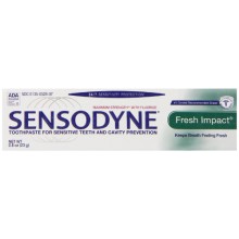 Sensodyne Fresh Impact Sensitivity Toothpaste for Sensitive Teeth and Extra Fresh Taste (Travel Size), 0.8 Ounce