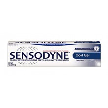 Sensodyne pasta de dientes para dientes sensibles y Prevención de la cavidad, la fuerza máxima, Cool Gel, Tubos de 4 onzas (paqu