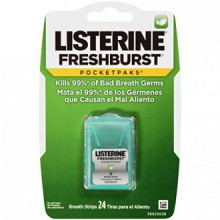 Listerine PocketPaks Breath Strips, Fresh Burst, 24 Count (Pack of 12)