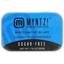 Myntz Wintermynt Blast Breathmints,Sugar Free 1.75-Ounce Containers (Pack of 12)