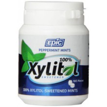 Epic Dental 100% Xylitol menthes Sucré, menthe poivrée, 180 Count