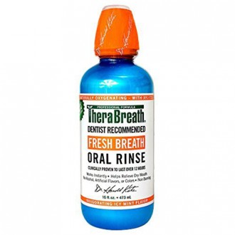 Therabreath Dentist Recommended Fresh Breath Oral Rinse (Icy Mint, Pack of 1)