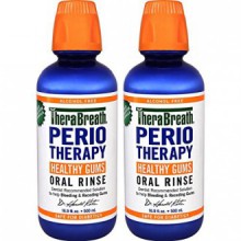 TheraBreath Dentist Recommended PerioTherapy HEALTHY GUMS Oral Rinse, 16.9 Ounce (Pack of 2)