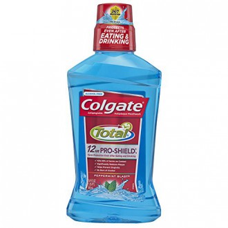 Colgate Total Pro Advanced-Shield Mouthwash, menthe poivrée, 16,9 fl oz (Pack of 6)
