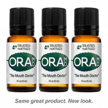 OraMD 3-pack - Dentist Recommended Worldwide 100% Pure Mouthwash for Receding Gums