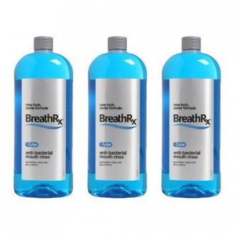 BreathRx Anti-bactérien Mouth Rinse, 3 Bouteille Economy Pack (Chaque bouteille est de 33 onces)