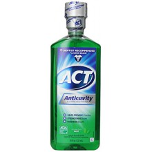 ACT Anticavity Fluoride Mouthwash, Mint, Alcohol Free, 18-Ounce Bottle (Pack of 6)