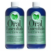 Oral Essentials Mouthwash for Fresher Breath: Dentist Formulated, Alcohol Free, Sugar Free, with NO Dyes, Preservatives or