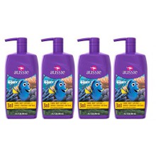 Aussie Dora the Explorer Coral Reef Cupcake 3 In 1 Shampoo + Conditioners & Body Wash 29.2 Fl Oz (Pack of 4)