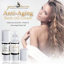 Stem Cell Therapy Anti Aging Face Cream Daily Moisturizer with Swiss Apple Stem Cells by YouTurn USA Organic Skin Care