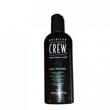 American Crew 3-en-1 de árbol de té champú, acondicionador y gel de cuerpo 3.3 onzas