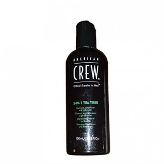 American Crew 3-in-1 Tea Tree Shampoo, Conditioner, et Body Wash 3.3 Onces