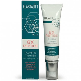 Elastalift 6x Peptide Sérum Fermeté avec de la vitamine E, de collagène et 6 Peptides repulper et serrer le sérum anti-âge pour 