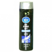 White Rain 3-IN-1 (Shampoo, Conditioner Body Wash for Men) Cool Ocean 16.9oz (Pack of 12)