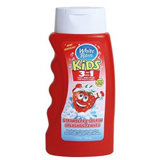 White Rain Kids Strawberry 3 in 1 Shampoo / Conditioner / Body Wash 12 fl. oz.each (Pack of 3)