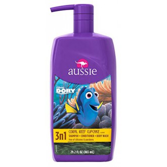 Aussie, Kids 3n1 Shampoo+Conditioner& Bodywash, Coral Reef Cupcake - 29.2 fl oz