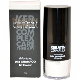 Keratin Complex Volumizing Dry Shampoo Lift Powder for Unisex, White, 0.31 Ounce