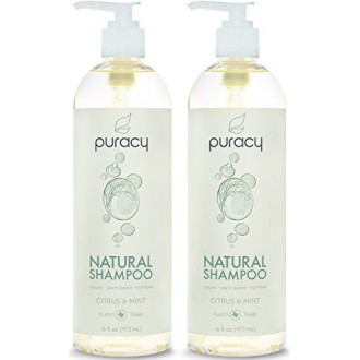 Puracy Natural Shampoo - Libre de Sulfatos - LAS MEJORES diario limpiador para el cabello - Ingredientes clínicamente superior -