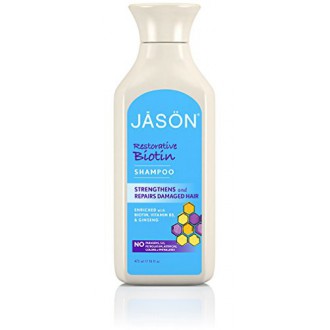 Jason Pure Natural Shampoo, Restorative Biotin, 16 Ounce
