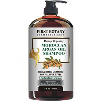 Marruecos aceite de argán Champú Restaurador con la Fórmula 16 fl. onz. Suave y libre de sulfatos para todo tipo de cabello. Li