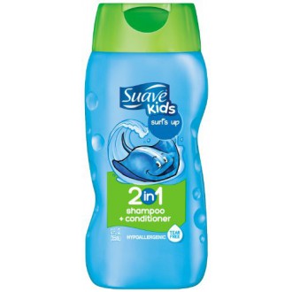 Suave Kids 2 in 1 Shampoo & Conditioner, Surf's Up 12 Ounce (Pack of 6) (Packaging May Vary)