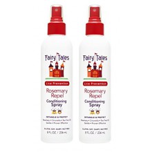 CUENTOS Romero repeler piojos Prevención enjuague acondicionado spray 8 oz, paquete de 2