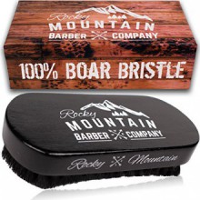 Rocky Mountain Barber Company Boar Hair Beard Brush for Men