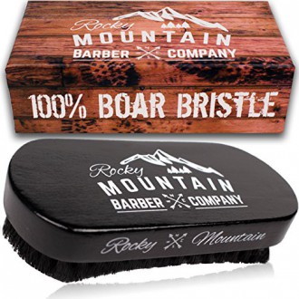 Rocky Mountain Barber Company Sanglier Cheveux Barbe Brosse pour hommes