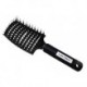 100% cerdas de jabalí y nylon curvada Brush- de pelo de jabalí Cepillo para el pelo sano Brillante