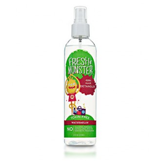 Fresh Monster Kids Hair Detangler Spray (Watermelon, 8oz) - Toxin-Free - Sulfate-Free - Paraben-Free - Natural Conditioning