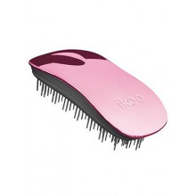 ikoo home metallic collection - detangling brush - black bristle (rose)