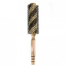 ELFINA Boar Bristle Hair Brush, Round Comb for Curling and Styling, 2 Sizes Available---L