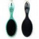 Beauticom (2 Pieces Combo Metallic Teal & Metallic Black) Amazing Detangling Wet & Dry Hair Brush Flexible Bristles No pain